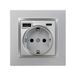 SIMON 10 Schuko-stopcontacten + 2 USB A+C 250 V 16 A aluminium