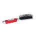 Merkloos / Sans marque Hairmaster Haarborstel - zilver met rood handvat - 23 x 5 cm - kunststof - heren/dames/kinderen