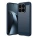 Xiaomi Coque en TPU Brossé - Fibre de Carbone - Bleue