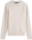 Tommy Hilfiger Pull en maille pour homme Coton Col rond Manches longues XXL