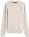 Tommy Hilfiger Pull en maille pour homme Coton Col rond Manches longues XXL