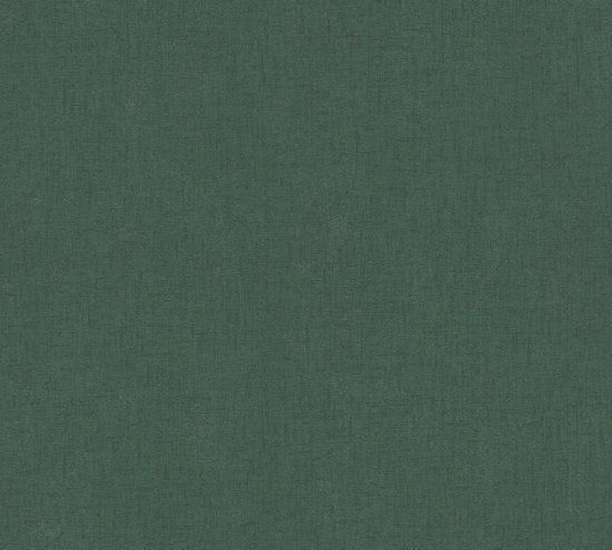 A.S. Création UNI BEHANG | Basic - Groen Donkergroen - Casual Living