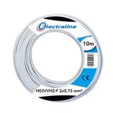 Electraline H03VVH2-F, 2 x 0,75 mm, 10 m