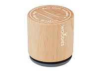 Houten stempel en rubberen stempel Dit boek behoort tot Gelieve terug te geven diameter 33 x 30 mm.