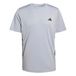 Adidas Performance Tech Essentials 3 Stripes Workout-T-Shirt - Hommes - Gris