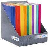 HERMA schrifthoezen, karton, A4 formaat, 15 kleuren gesorteerd, display 120 stuks