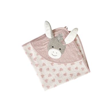 Sterntaler Emmi Girl Badhanddoek - 80 x 80 cm - Zacht Roze