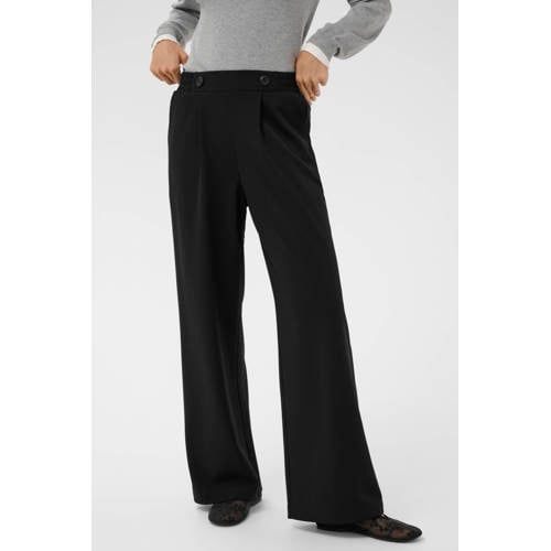 Kaffe straight high waist pantalon zwart