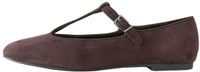 Next - Dames - Forever Comfort® suède platte schoenen met T-band - Bruin