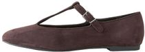 Next - Dames - Forever Comfort® suède platte schoenen met T-band - Bruin