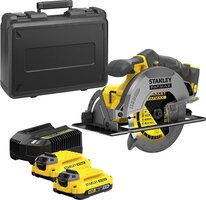 Stanley SFMCS550M2K FATMAX® V20 Accu Cirkelzaag 190mm Brushless 18V 4.0Ah - Met Lasergeleider & Geleiderails