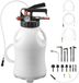 StarTech Latios Tandwieloliepomp - Pneumatisch ATF/Versnellingsbak Olievulapparaat - Capaciteit 8 L - HDPE-tank - Inclusief 15 ATF-adapters - Voor auto's en boten - Afzuigen en vullen