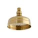 Hudson Reed Elizabeth Pommeau de douche - Design rétro – 15.5 cm – Or satiné