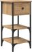 vidaXL Nachtkastje bruin 33,5 x 36 x 70 cm geconstrueerd hout