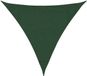 vidaXL Zonnezeil 160 g/m² 3x3x3 m HDPE vert foncé