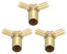 Laiton tuyau connecteurs pour usage jardin (lot de 3)