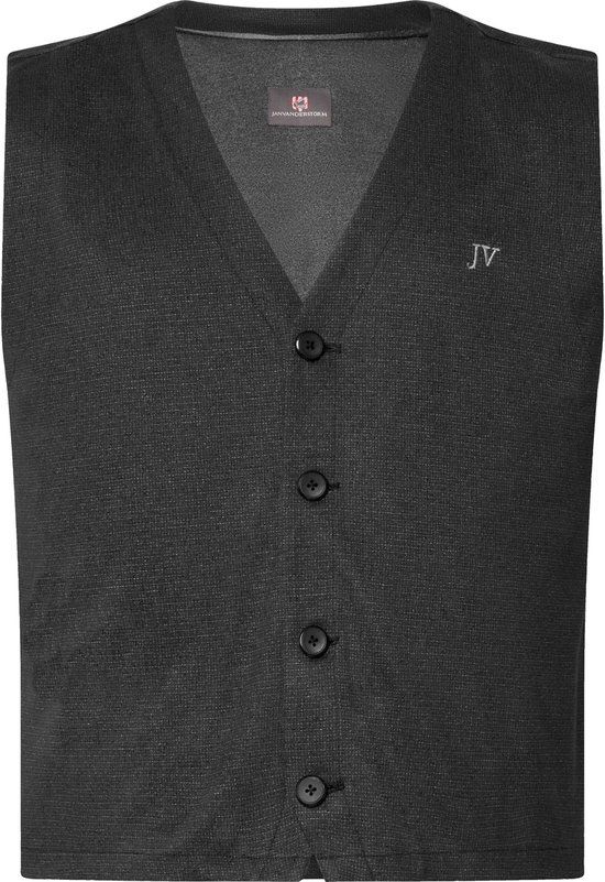 Jan Vanderstorm heren Bodywarmer - 82 - zwart - Plus Size