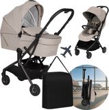 Lionelo Sia Flex Kinderwagen & Buggy – Cabinewagen – Reiswieg & Wandelwagen – Ultralicht 6,1 kg – Compact Inklapbaar – 3D Ventilatie – AiryDots Matras – Eénhandsbediening – Incl. Accessoires