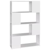 VidaXL Boekenkast/kamerscherm Wit Hout 800 mm x 240 mm x 1245 mm