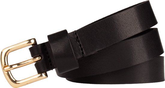 Legend Dames Leren Riem Zwart 85cm