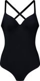 Bye Bra Bodybody String met lage rug, zwart, maat XL