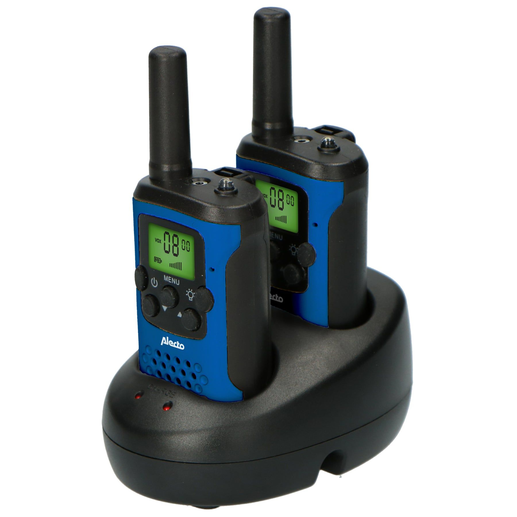 Alecto FR175BW - Walkie Talkie Set - 8 Kanalen - 446 MHz - Zwart/Blauw