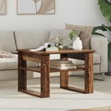 vidaXL Salontafel oudhout 64 x 54 x 44 cm bewerkt hout