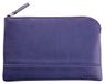 RHODIA 116537C - Etui met Ritssluiting in Imitatieleer - Nachtblauw - Maat S (11 x 17 cm)