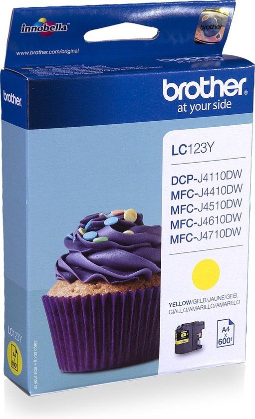 Brother LC-123Y inktcartridge geel - Origineel