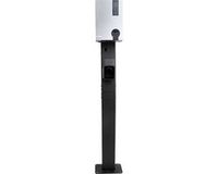 Wallboxdiscounter Raedian Montagepaal - pour 2 bornes de recharge - Poteau de montage double pour bornes de recharge Raedian - Inclus 2x support de prise - Métal - Noir