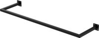 ML-design Garderobestang kapstok wandmontage 30 x 110 cm zwart staal