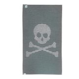 Scalpers Handdoek, 90 x 180 cm, 100% katoen, 500 g/m², beige, met logo en strepen Home