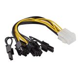 Adapter Icecat Adapter Voeding Kabel 15-Pin SATA Connector naar 4 Pin IDE en 4 Pin