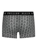 Philipp Plein Boxershorts 'Hexagon' grijs / zwart