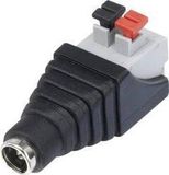 TRU COMPONENTS QT-DC2.1F Zwakstroomverbinder Bus, recht 5.5 mm 2.1 mm 1 stuk(s)
