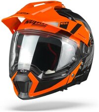Nolan N70-2 X DECURIO 31 FLAT BLACK ORANGE WHITE ANTHRACITE ADVENTURE HELMET S