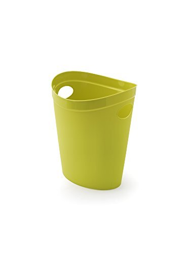 Addis 514805 Plastic Afvalpapier Badkamer Slaapkamer Kantoor Bin, 12 liter, Limoengroen