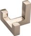 SO-TECH® Garderobehaak Kledinghaak Handdoekhaak COSIMA 2 haken RVS-look
