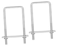 Inox boulon en U M6x35x90mm, 2 pièces, pour fixation de tuyau