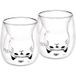 GRÄWE Glas Doppelwandige-Thermogläser, 190ml, 2er Set, Motiv Katze