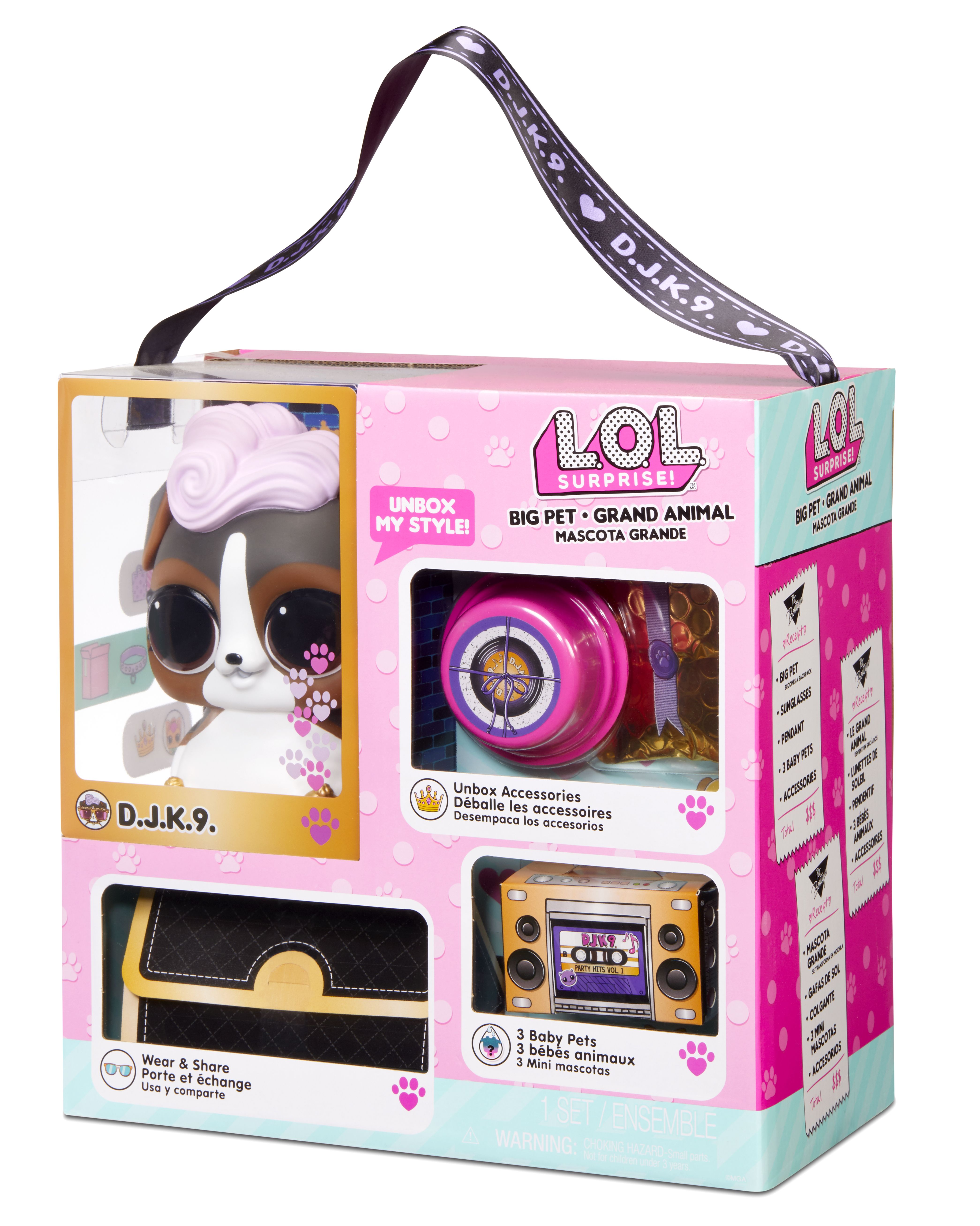 MGA Entertainment L.O.L. Surprise! Big Pets - D.J. K.9 - Animal - Multicolour - Girl
