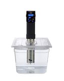 Sous Vide Tools 11,6 liter polycarbonaat container - op maat gesneden deksel voor de iVide Sous Vide Cooker - helder kookvat - BPA-vrij, antiaanbaklaag en vaatwasmachinebestendig.