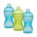 Munchkin Mighty Grip babymokken, 296 ml, blauw/groen, 3 stuks