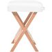 Table de massage pliante blanche, siège de 12 cm d'épaisseur