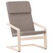 VidaXL Fauteuil tissu taupe
