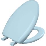 Bemis Softclose Toiletbril, Klassieke Kleuren, Scharnieren voor Eenvoudige Reiniging, Duurzame Kunststof Zitting, Gemaakt in de VS, Langwerpig Model, Dresden Blue