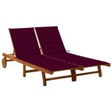 VidaXL Tuinstoel Acaciahout Bordeaux