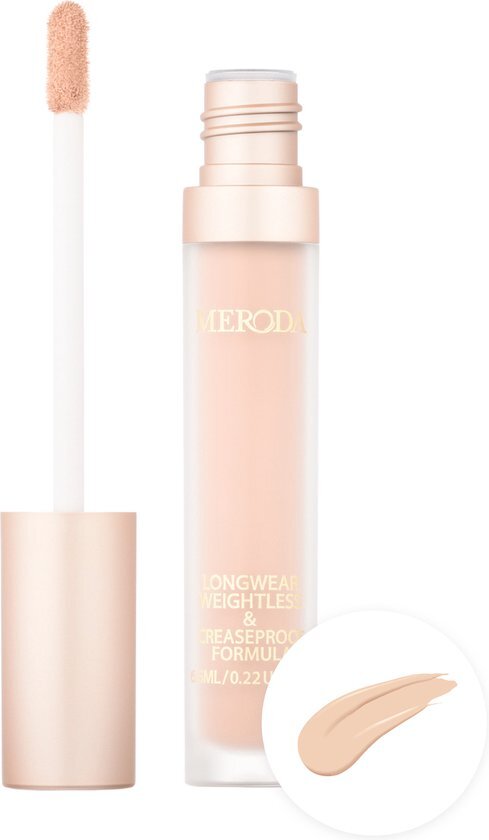 Meroda Cosmetics Meroda Universal Concealer - 4W | Rozig beige met roze ondertonen voor de lichte huid - 30ml