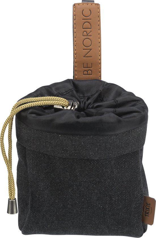 Trixie BE NORDIC snackzakje Zwart - 10x14 cm