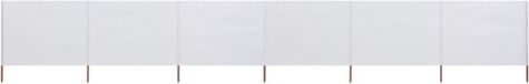 vidaXL Windscherm 6-panelen 800x120 cm stof zandwit
